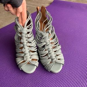 Light blue strapy Gianni Bini heels